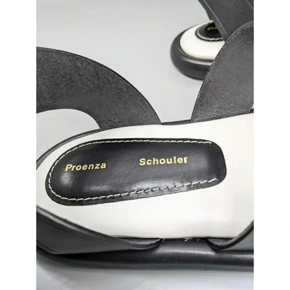 NIB Proenza Schouler Women's Black Leather Caged Sandals Size EU 38 (MSRP $695) - Picture 5 of 10